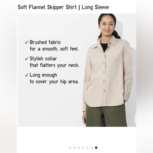 Uniqlo brushed button up - Picture 4 of 4